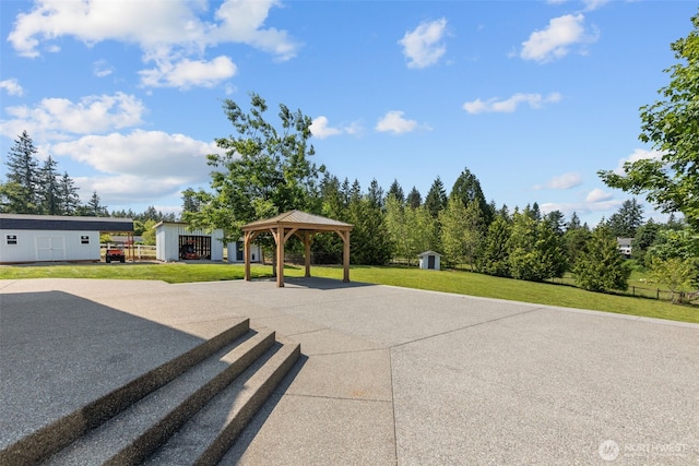 24022 SE 384th St, Enumclaw, WA 98022 - view of patio / terrace with a gazebo
