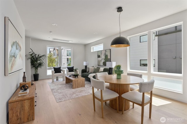 4521A Bagley Ave N, Seattle, WA 98103 - dining area featuring light wood-style floors