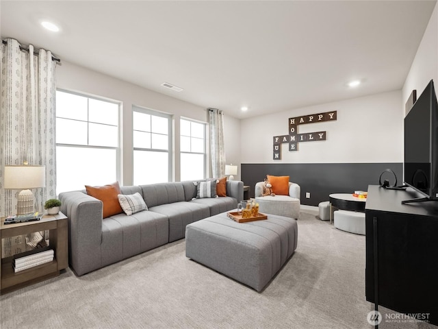 11532 SE 83rd Pl Unit 7, Newcastle, WA 98056 - carpeted living room with recessed lighting