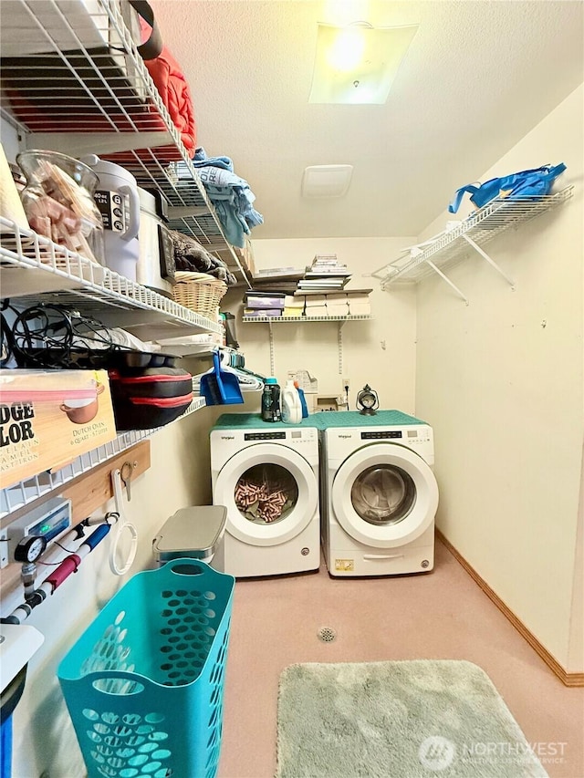47 Kruse St, Omak, WA 98841 - washroom with washer and dryer and carpet