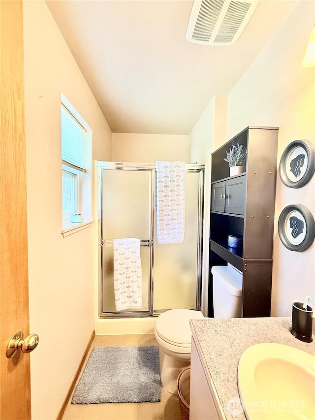 47 Kruse St, Omak, WA 98841 - bathroom featuring vanity and a stall shower