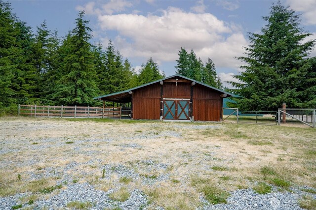 14938 Frenchie Ln SE, Yelm, WA 98597 - view of outbuilding featuring an exterior structure