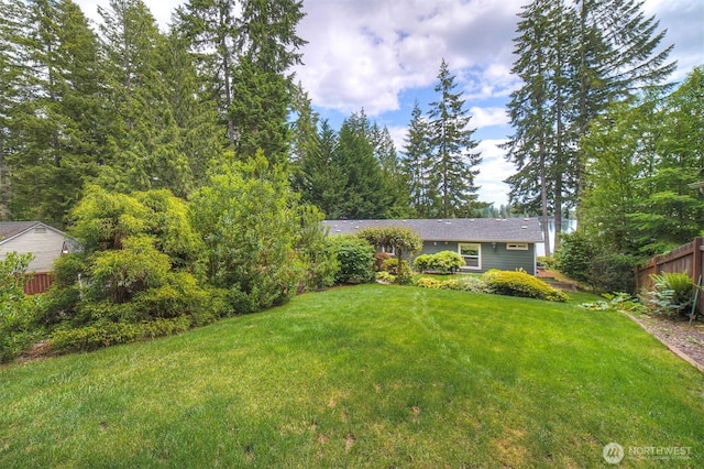 1510 E Benson Lake Dr, Grapeview, WA 98546 - view of yard