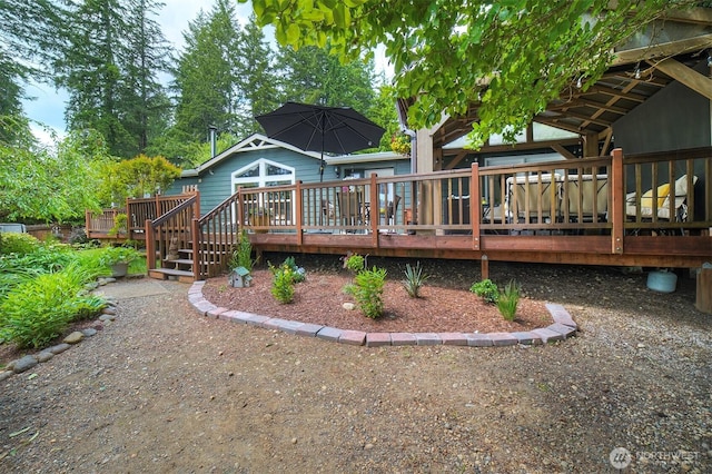 1510 E Benson Lake Dr, Grapeview, WA 98546 - back of property featuring a deck