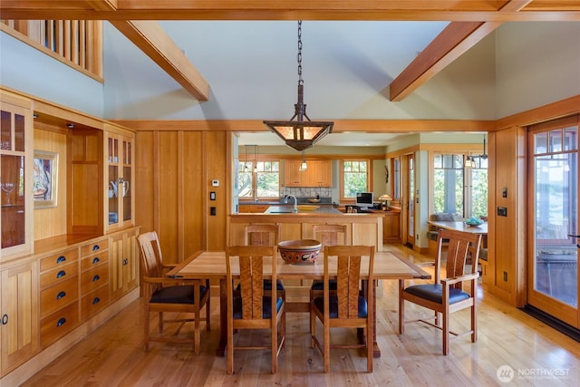 481 Grimes Riker Ln, Lopez Island, WA 98261 - dining area featuring light wood finished floors