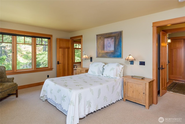 481 Grimes Riker Ln, Lopez Island, WA 98261 - bedroom with light carpet and baseboards