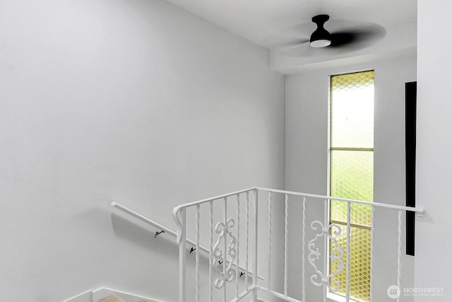 21120 77th Pl W Unit 104, Edmonds, WA 98026 - stairway with a ceiling fan