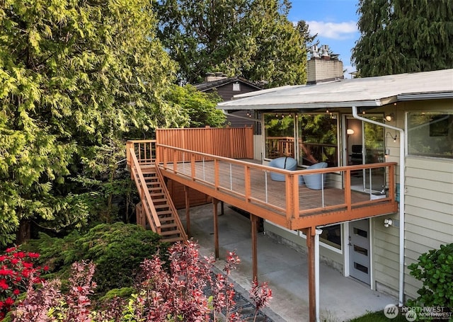 10762 Exeter Ave NE, Seattle, WA 98125 - deck with a patio and stairs