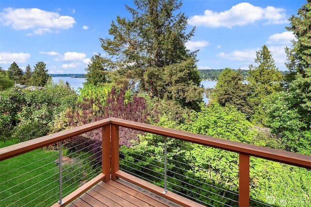 10762 Exeter Ave NE, Seattle, WA 98125 - wooden deck with a water view
