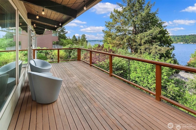 10762 Exeter Ave NE, Seattle, WA 98125 - deck with a water view
