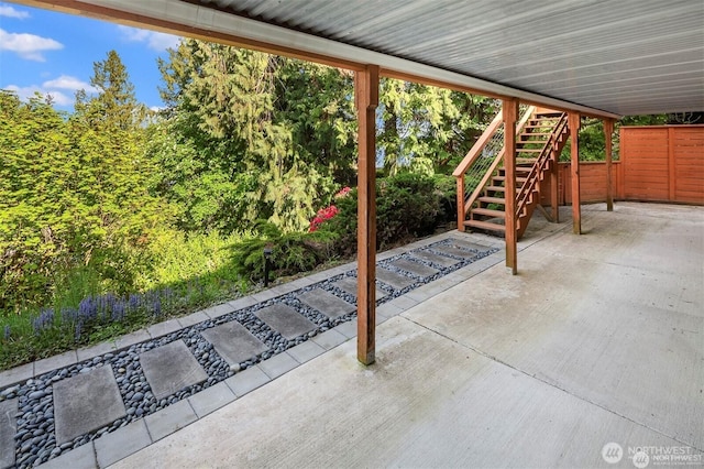 10762 Exeter Ave NE, Seattle, WA 98125 - view of patio featuring stairs