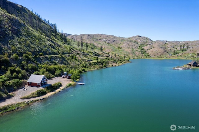 58 Alkali Cuttoff Rd, Riverside, WA 98849 - aerial view of a water and mountain view