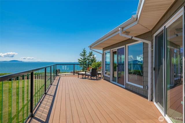 5691 Nakat Way, Blaine, WA 98230 - deck with a water view