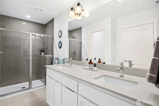 189 Countryman Dr, Monroe, WA 98272 - bathroom with double vanity and a stall shower