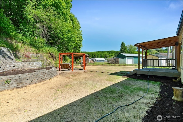 49 Mox Chehalis Rd, Elma, WA 98541 - view of yard with a deck