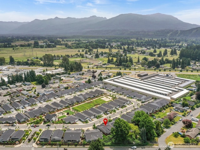 752 Parkland Loop, Sedro Woolley, WA 98284 - aerial view of property's location with mountains and nearby suburban area