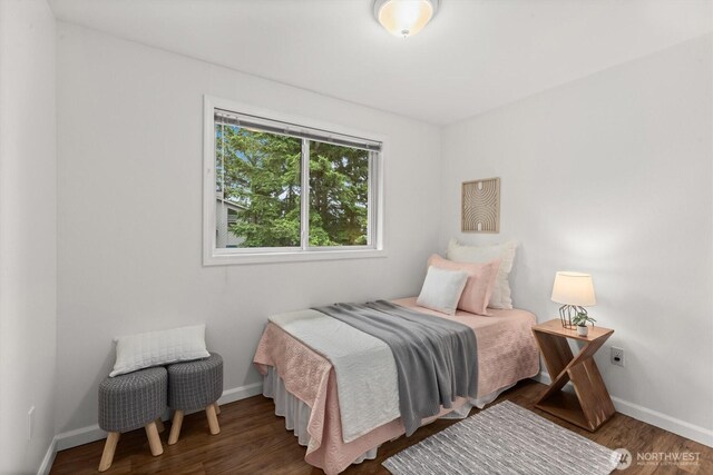 19203 Whitman Ave N, Shoreline, WA 98133 - bedroom with baseboards and wood finished floors
