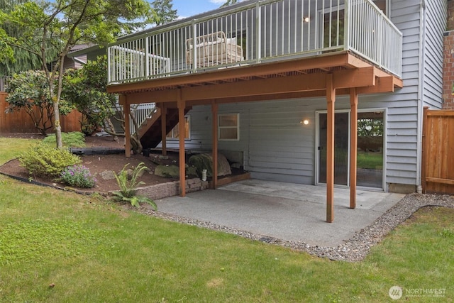 19203 Whitman Ave N, Shoreline, WA 98133 - back of house with a patio and a wooden deck