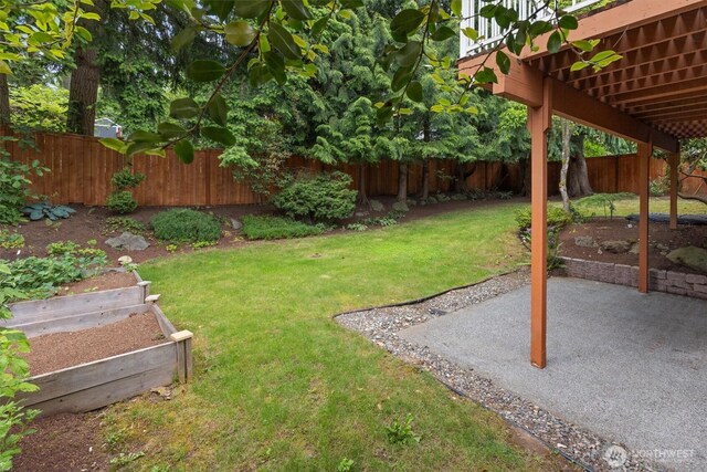 19203 Whitman Ave N, Shoreline, WA 98133 - view of yard with a patio and a vegetable garden