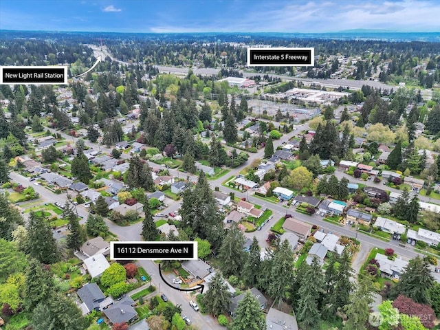 16112 Densmore Ave N, Shoreline, WA 98133 - aerial view of property and surrounding area