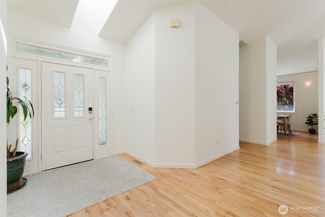 2921 Haggin St, Bellingham, WA 98226 - entrance foyer featuring light wood-type flooring and baseboards