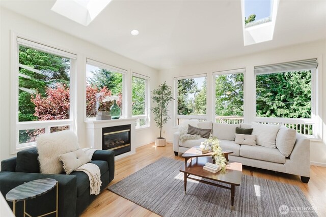 2921 Haggin St, Bellingham, WA 98226 - sunroom with a skylight
