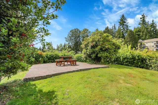 820 Cady Rd Unit H202, Everett, WA 98203 - view of grassy yard featuring a patio area