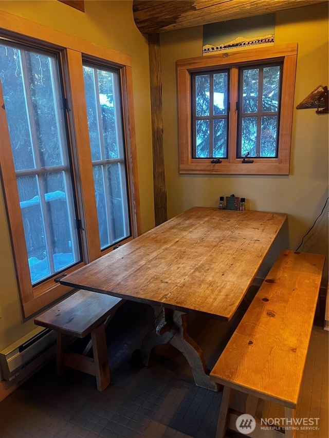210 Gold Hill Rd, Enumclaw, WA 98022 - dining area featuring a baseboard radiator