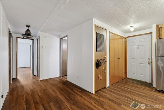 35605 158th St SE, Sultan, WA 98294 - corridor featuring dark wood-style floors and a textured ceiling