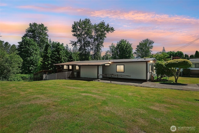 35605 158th St SE, Sultan, WA 98294 - view of front of home featuring a lawn and metal roof