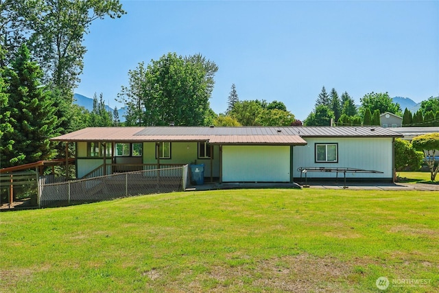 35605 158th St SE, Sultan, WA 98294 - view of front of home with metal roof and a mountain view