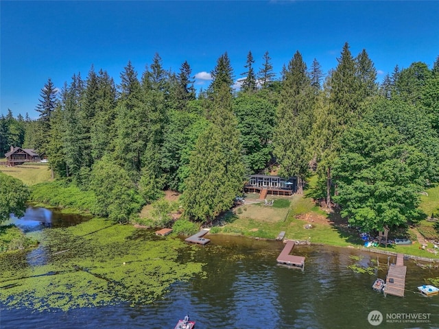 4902 Weber Rd, Snohomish, WA 98290 - aerial view of property and surrounding area with a nearby body of water