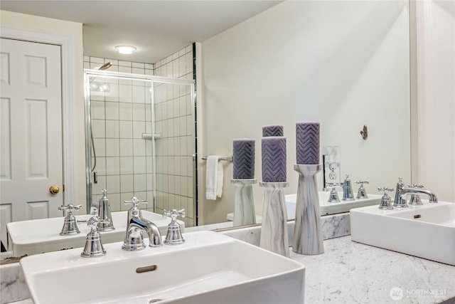 873 Olele Point Rd, Port Ludlow, WA 98365 - full bath featuring a sink and a stall shower