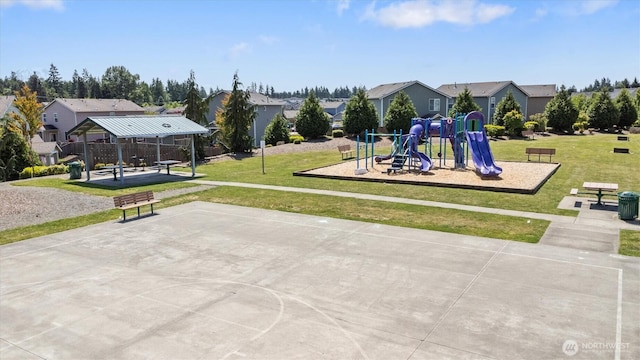 19218 18th Avenue Ct E, Spanaway, WA 98387 - communal playground featuring a lawn and a residential view