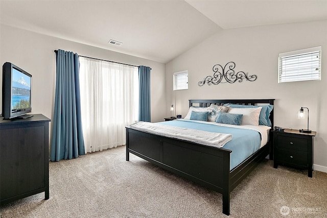 2237 55th St SE, Auburn, WA 98092 - bedroom with light carpet and lofted ceiling