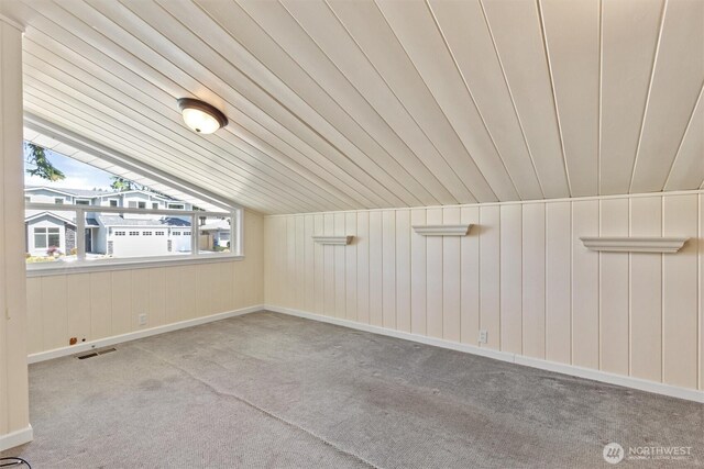 10502 240th Pl SW, Edmonds, WA 98020 - additional living space featuring carpet flooring and wood ceiling