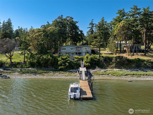 1794 Bayshore Rd, Lopez Island, WA 98261 - dock area with a water view