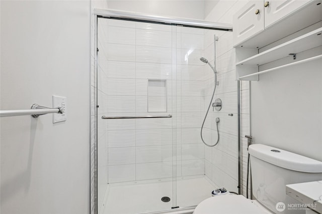 7724 16th Ave SW, Seattle, WA 98106 - bathroom featuring a stall shower and toilet