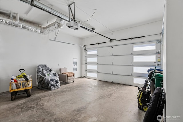 7724 16th Ave SW, Seattle, WA 98106 - garage with a garage door opener and electric panel