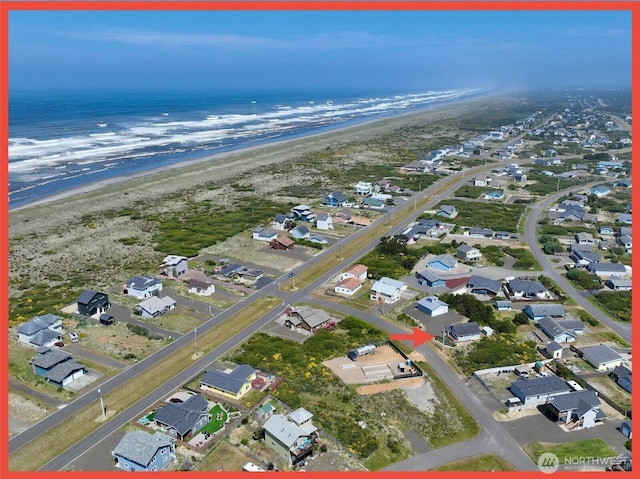 486 Winlock St, Ocean Shores, WA 98569 - aerial view of property and surrounding area featuring nearby suburban area and extended coastline