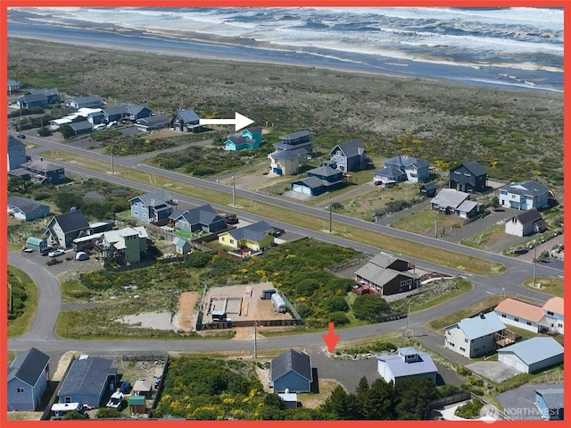 486 Winlock St, Ocean Shores, WA 98569 - aerial overview of property's location with nearby suburban area
