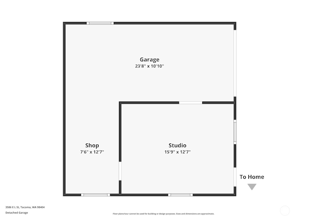 3586 E L St, Tacoma, WA 98404 - home floor plan