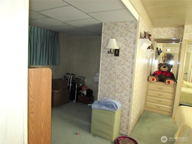 11622 Silver Lake Rd Unit 14, Everett, WA 98208 - carpeted bedroom with wallpapered walls