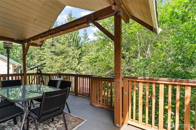 60018 Index Galena Rd, Sultan, WA 98294 - wooden terrace with outdoor dining space