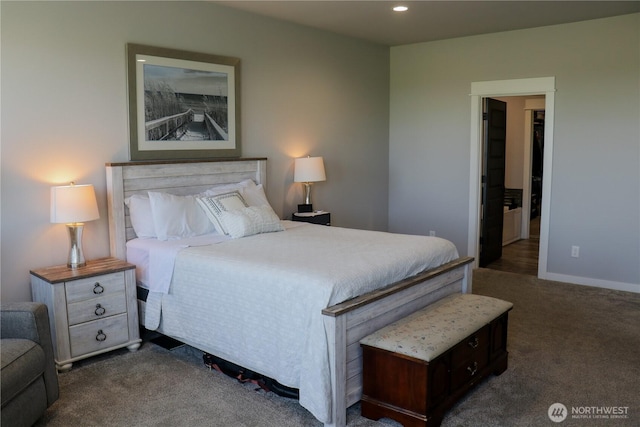 6354 Murray Way NE, Moses Lake, WA 98837 - bedroom featuring dark colored carpet, recessed lighting, and baseboards