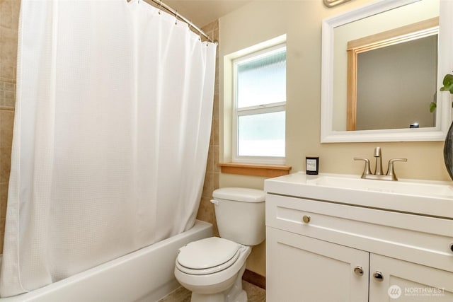 9415 35th Ave SW Unit A, Seattle, WA 98126 - full bath featuring vanity and shower / bath combination with curtain
