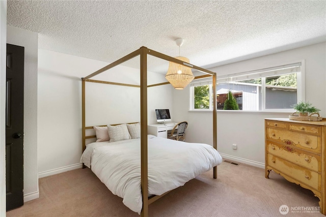 1902 Tellkamp Rd NE, Olympia, WA 98506 - bedroom with light carpet, baseboards, and a textured ceiling