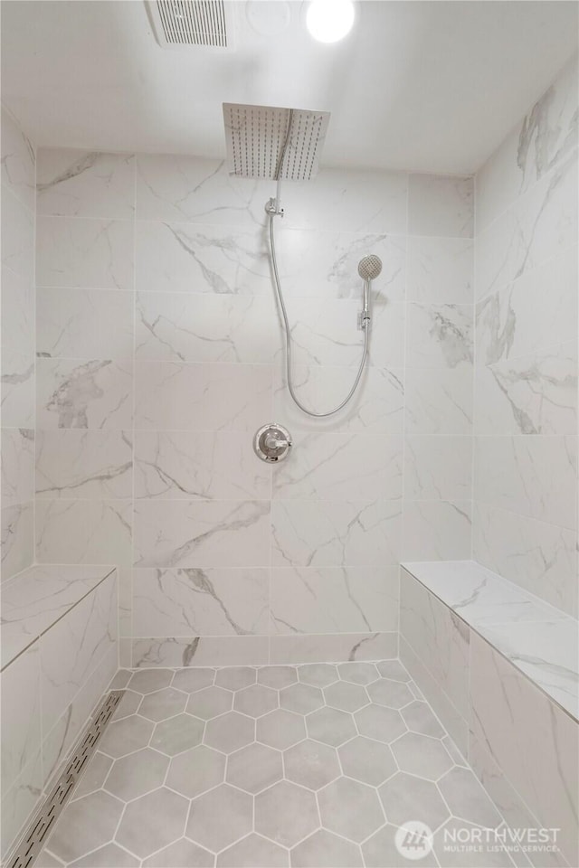 1902 Tellkamp Rd NE, Olympia, WA 98506 - bathroom featuring a tile shower and tile patterned flooring
