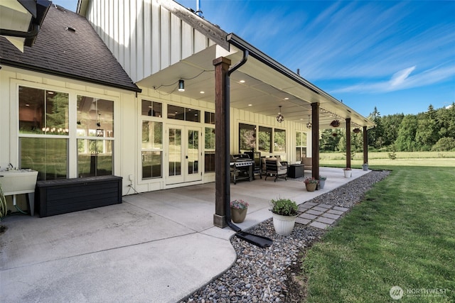 19428 NE 259th St S, Battle Ground, WA 98604 - view of patio featuring french doors