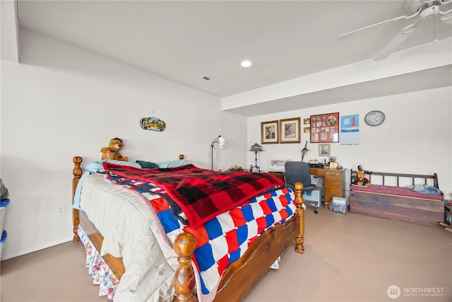 29 Barn Dance Dr, Pateros, WA 98846 - carpeted bedroom featuring recessed lighting and a ceiling fan